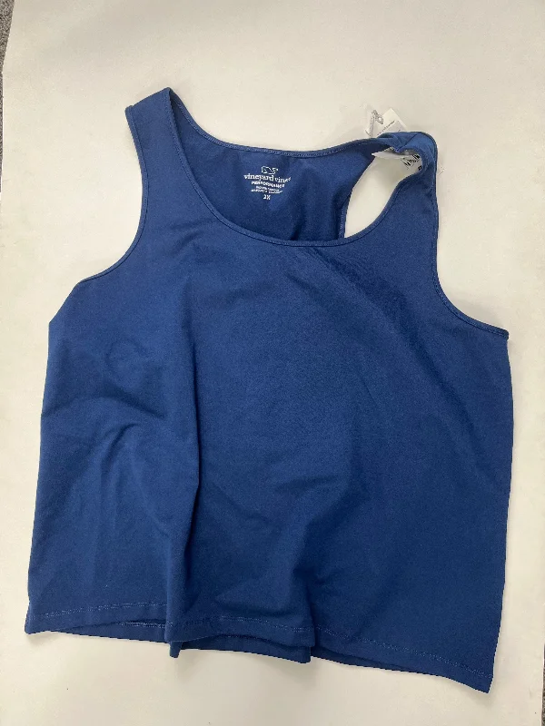 Women's Solid Color Tank Tops -Navy Athletic Tank Top Vineyard Vines, Size 3x