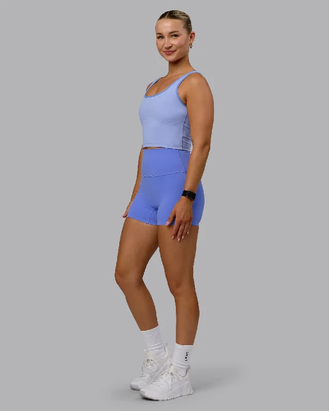 Women's Sleeveless Tank Tops with Graphic Designs -Nexus Active Tank - Light Indulgent Blue-Indulgent Blue