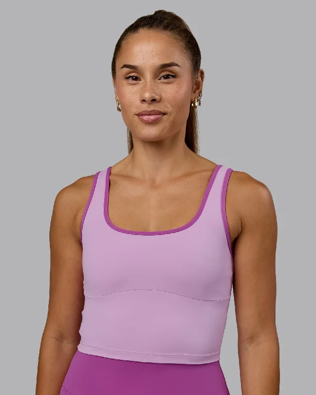 Women's Simple Tank Tops for Layering Under Dresses -Nexus Active Tank - Light Violet-Orchid