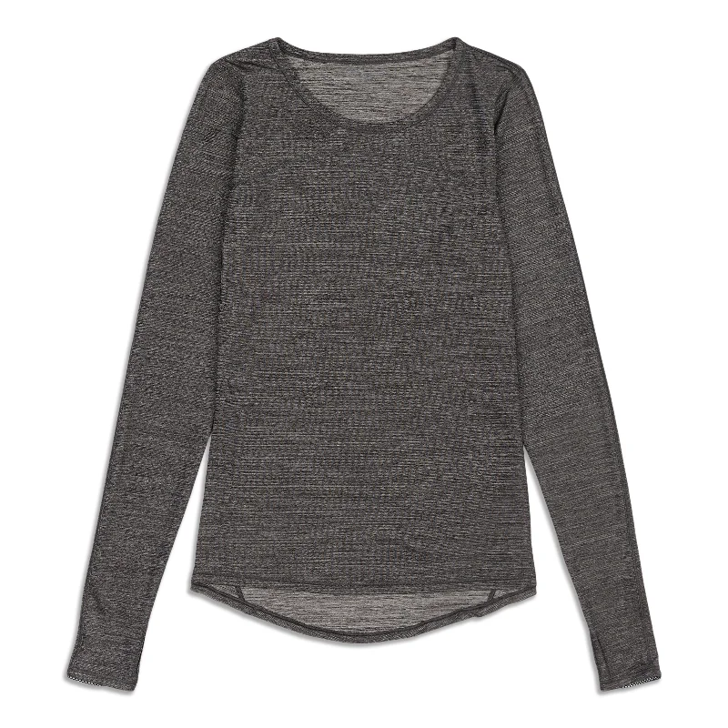 Women's Casual Long Sleeve T-shirt with Cuffs -On Track Long Sleeve Shirt - Resale