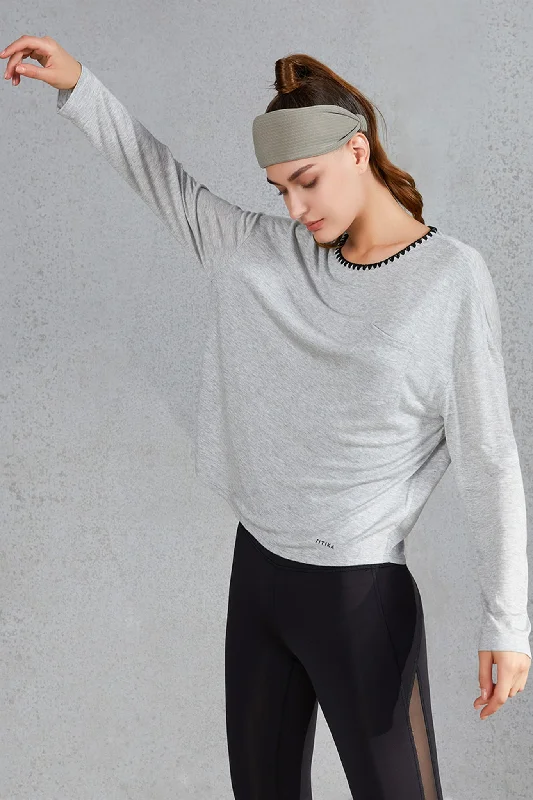 Women's Fun Graphic Long Sleeve T-shirt for Casual Wear -Oversized Long Sleeve