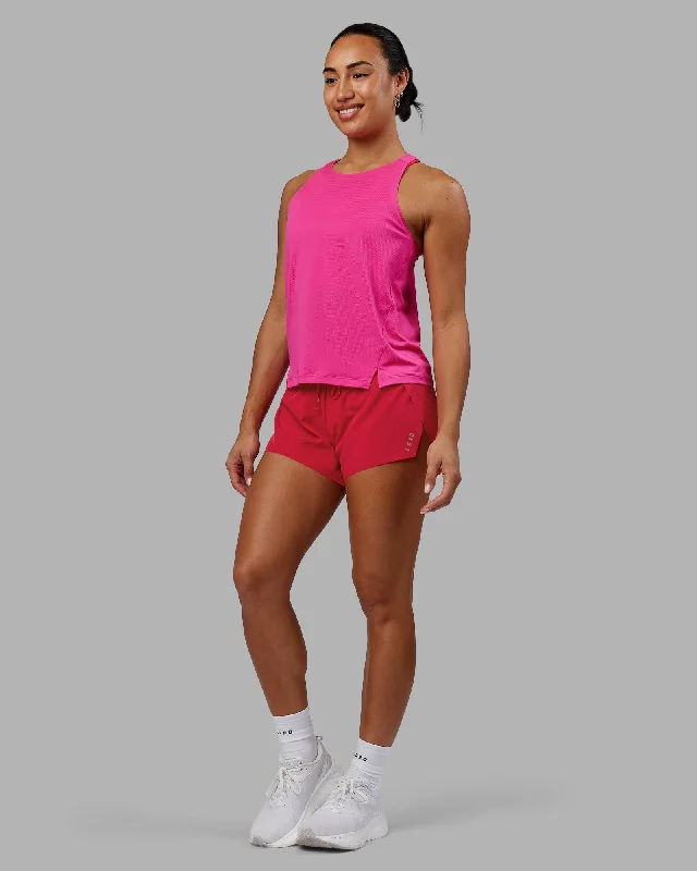 Women's Tulle Tank Tops for Party -Pace Running Tank - Ultra Pink