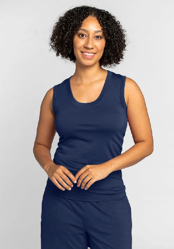 Women's Tank Tops for Sporty Look -Phoebe Lounge Tank - Starry Night