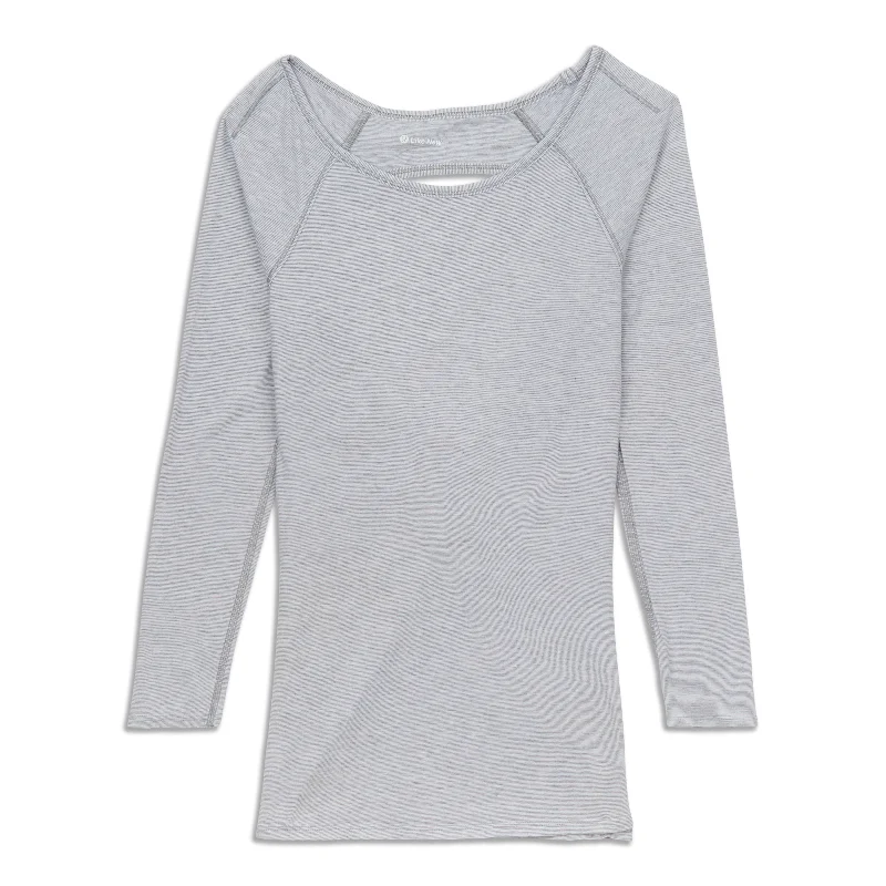 Women's Zip-front Long Sleeve T-shirt -Physically Fit Long Sleeve Shirt - Resale
