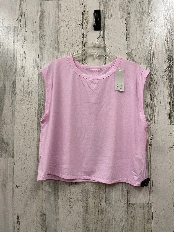 Women's Trendy Tank Tops for All Seasons -Pink Athletic Tank Top All In Motion, Size 2x