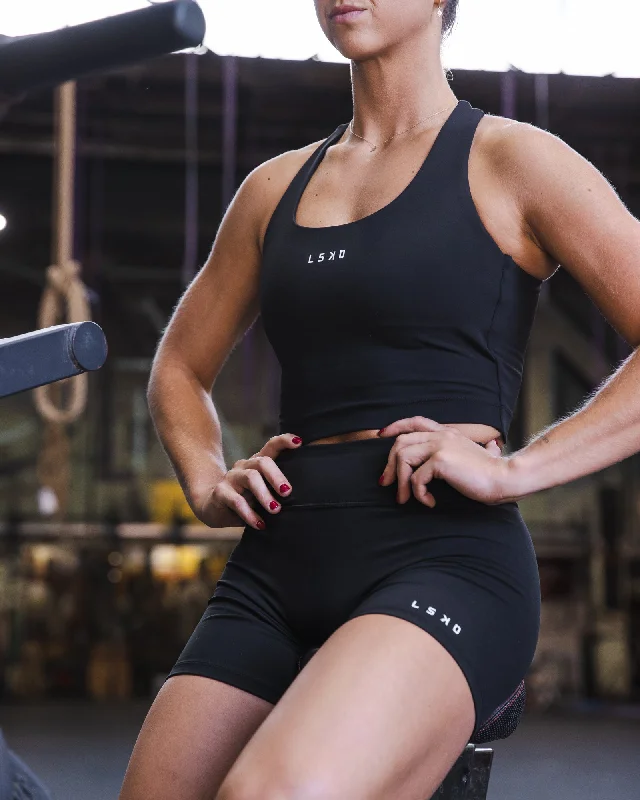 Women's Black Tank Tops -Pulse Active Tank - Black