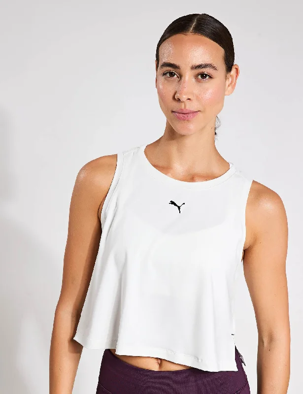 Women's Comfortable Tank Tops for Busy Days -Cloudspun Sleeveless Tank - Vapor Grey