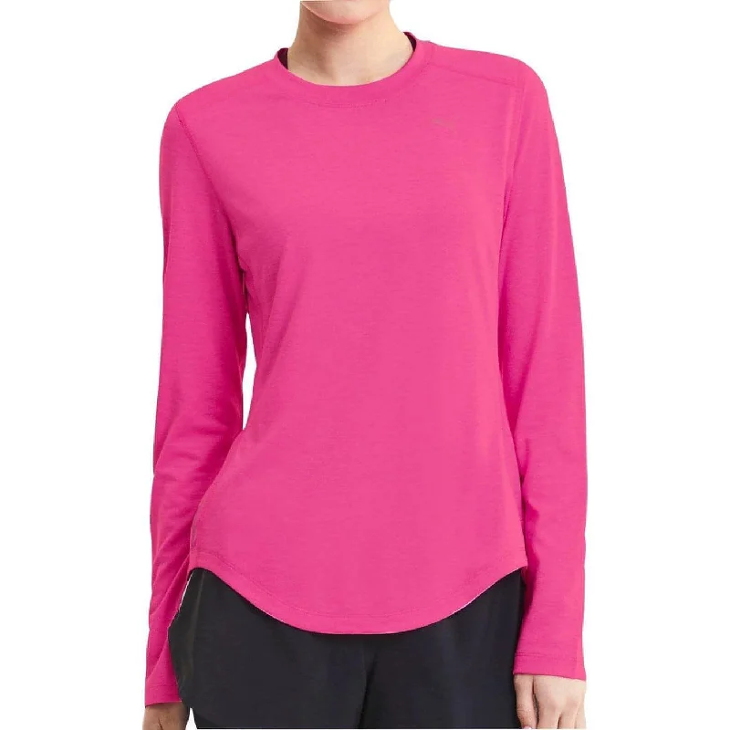 Women's Fitted Long Sleeve T-shirt -Puma Ignite Long Sleeve Womens Running Top - Pink Women's Fitted Long Sleeve T-shirt -Puma Ignite Long Sleeve Womens Running Top - Pink