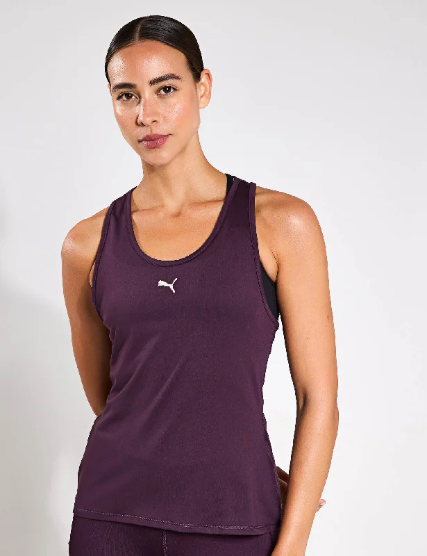 Women's Tank Tops for Running -RUN CLOUDSPUN Running Tank - Midnight Plum