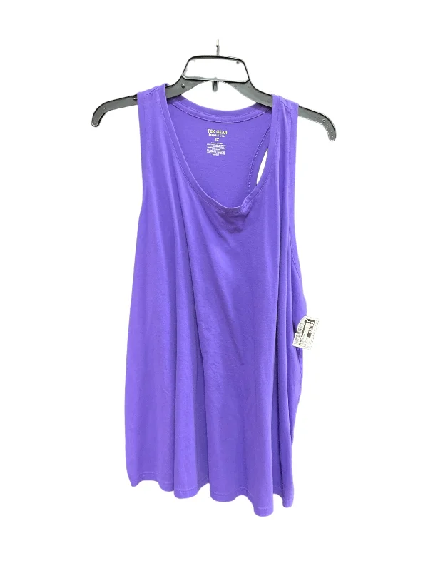 Women's Casual Tank Tops for Easygoing Look -Purple Athletic Tank Top Tek Gear, Size 3x Women's Casual Tank Tops for Easygoing Look -Purple Athletic Tank Top Tek Gear, Size 3x