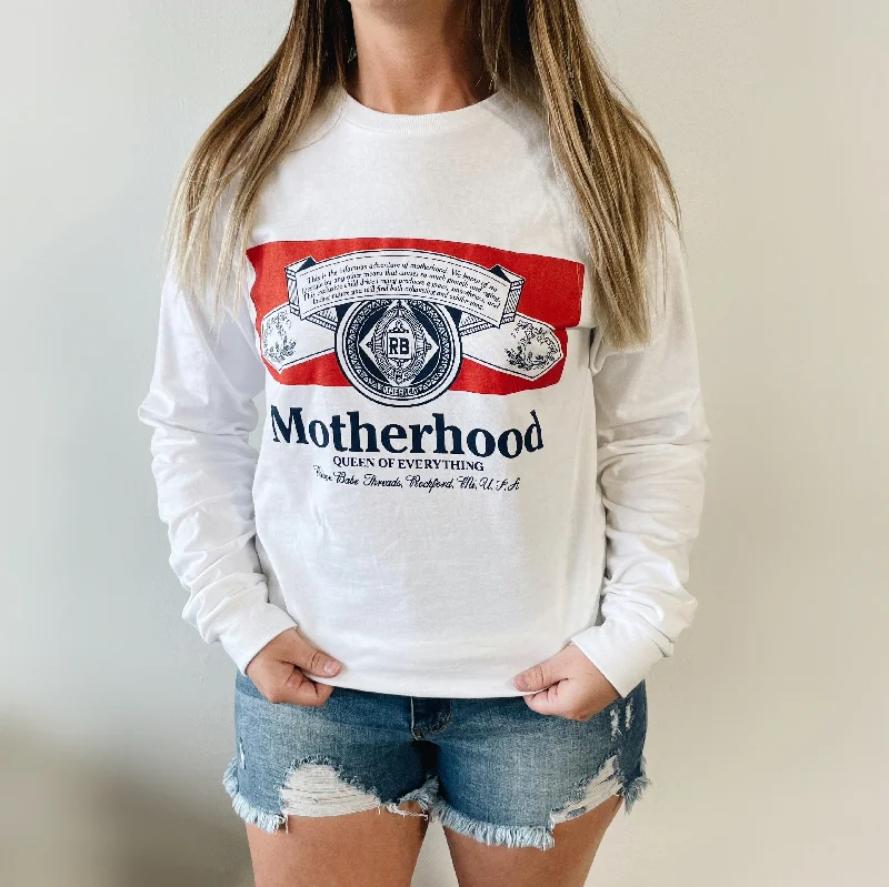 Women's Long Sleeve T-shirt for Lounge -Queen of Everything • Long Sleeve