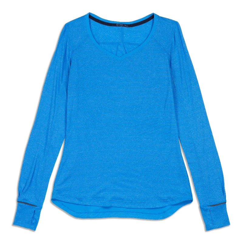 Women's Soft Touch Casual Long Sleeve T-shirt -Race Me Long Sleeve Shirt - Resale