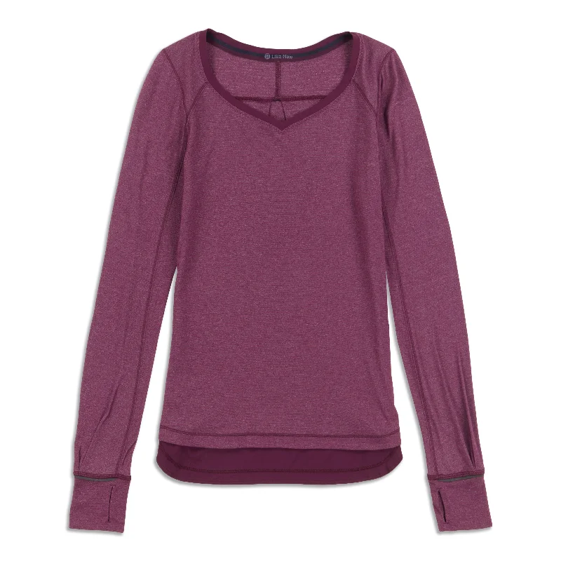 Women's Long Sleeve Tee for Casual or Active Wear -Race Me Long Sleeve Shirt - Resale Women's Long Sleeve Tee for Casual or Active Wear -Race Me Long Sleeve Shirt - Resale