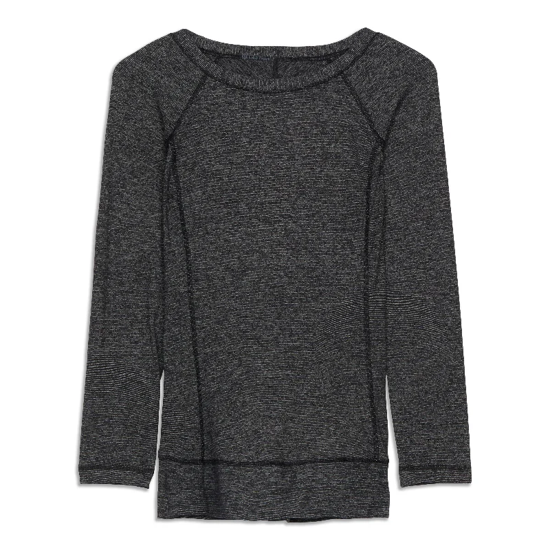 Women's High Neck Long Sleeve T-shirt -Race Your Pace Long Sleeve Shirt - Resale