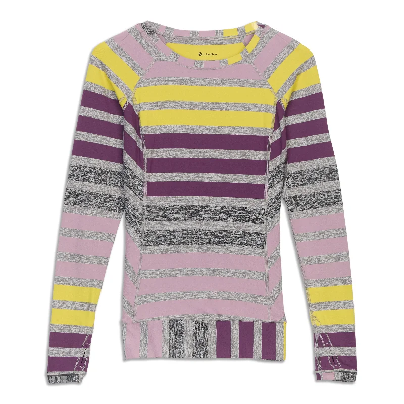 Women's Slim Fit Long Sleeve T-shirt -Race Your Pace Long Sleeve Shirt - Resale