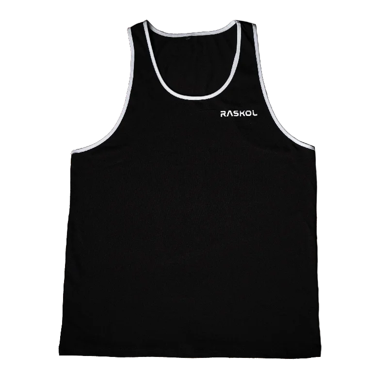 Women's Relaxed Tank Tops for Day Trips -RASKOL Classic Black Tank Top (LIMITED EDITION)
