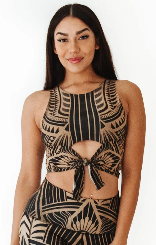 Women's Tank Tops with Lace-up Design -Ready or Knot Tank - Elegant Empire