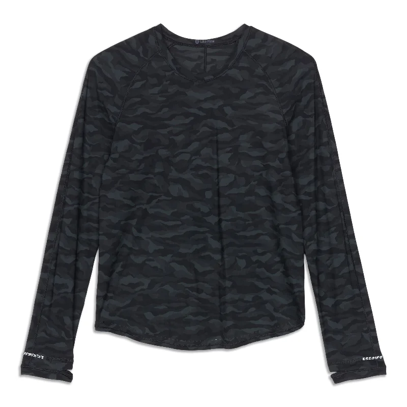Women's Warm Long Sleeve Shirt for Fall Comfort -Rise And Run Long Sleeve - Resale