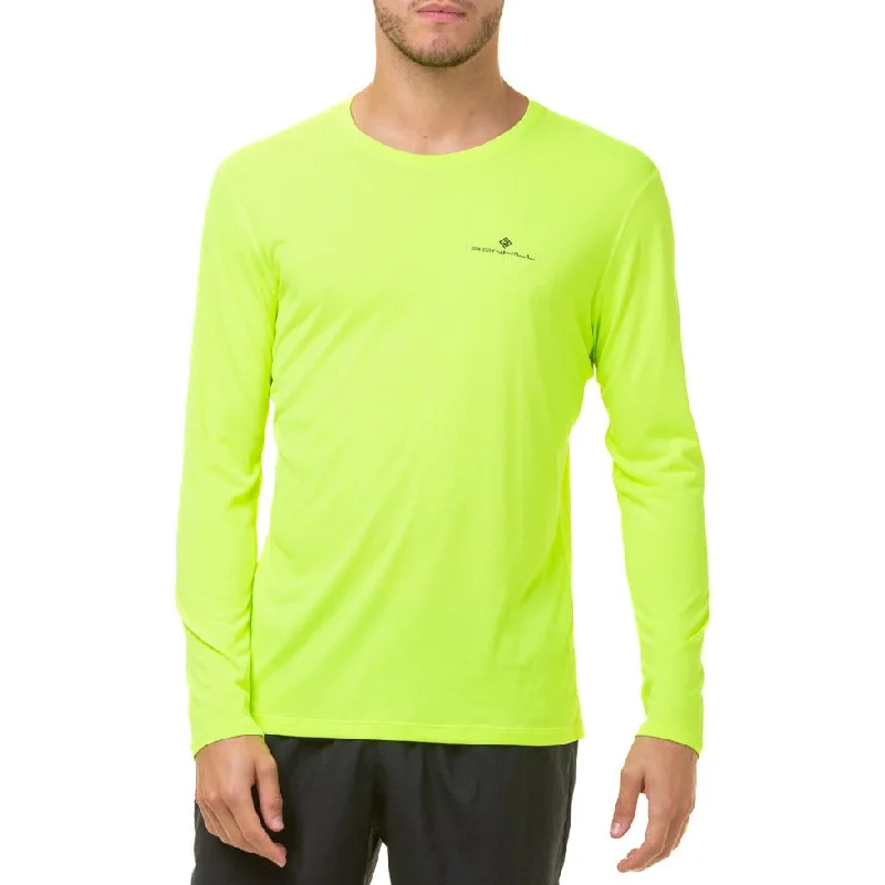 Women's Cotton Long Sleeve Shirt -Ronhill Core Long Sleeve Mens Running Top - Yellow Women's Cotton Long Sleeve Shirt -Ronhill Core Long Sleeve Mens Running Top - Yellow