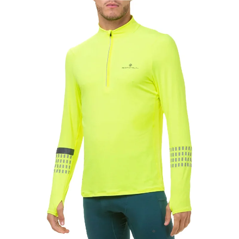 Women's Sequin Long Sleeve T-shirt -Ronhill Tech Afterhours Half Zip Long Sleeve Mens Running Top - Yellow Women's Sequin Long Sleeve T-shirt -Ronhill Tech Afterhours Half Zip Long Sleeve Mens Running Top - Yellow