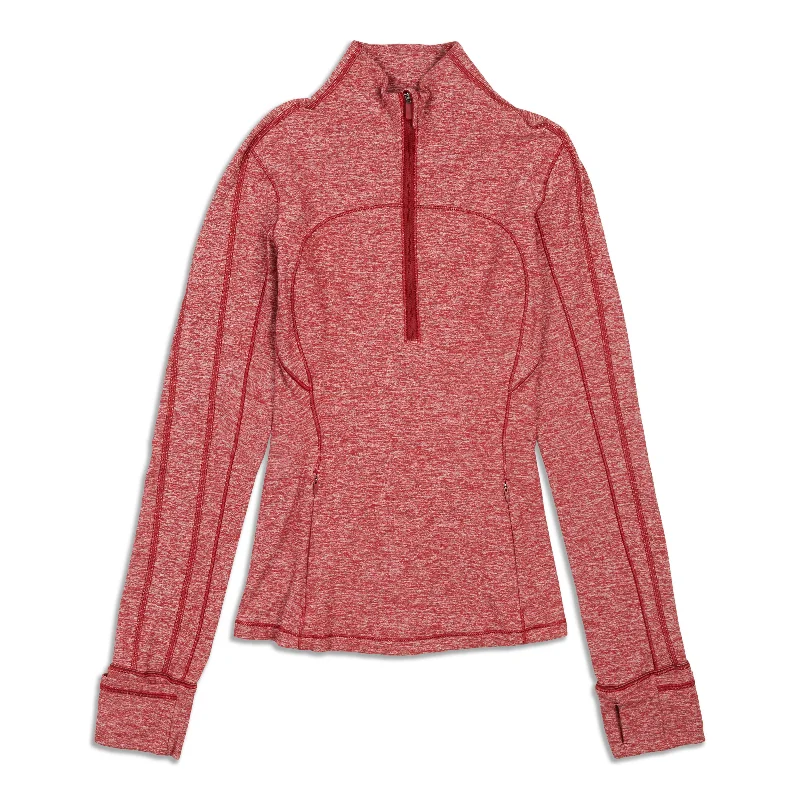 Women's Lightweight Long Sleeve Tee -Run Briskly Zip Long Sleeve Shirt - Resale