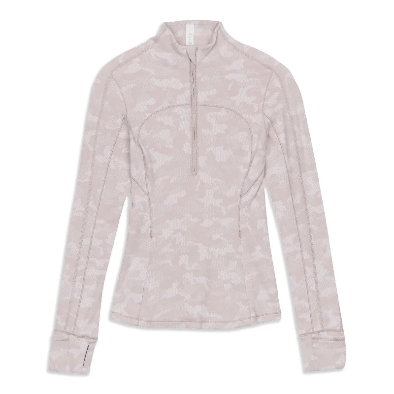 Women's Simple Long Sleeve T-shirt for Easy Dressing -Run Briskly Zip Long Sleeve Shirt - Resale