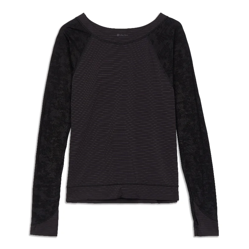 Women's Long Sleeve T-shirt with Drawstring -Run For Days Long Sleeve Shirt - Resale Women's Long Sleeve T-shirt with Drawstring -Run For Days Long Sleeve Shirt - Resale