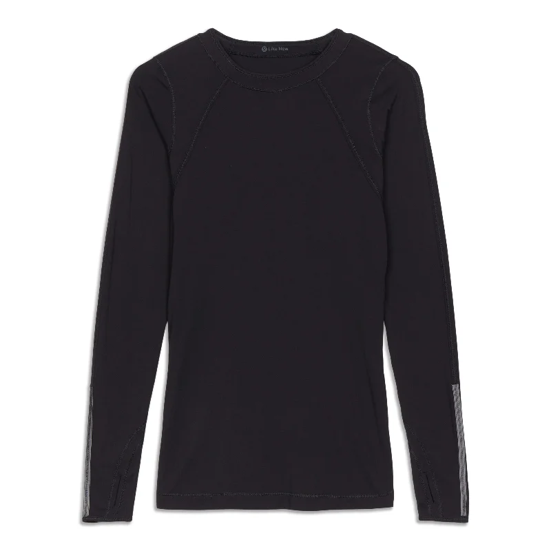 Women's Fun Graphic Long Sleeve T-shirt for Casual Wear -Run Layer Me Long Sleeve Shirt - Resale