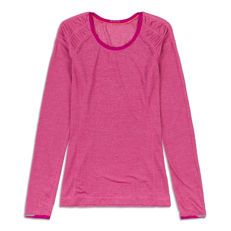 Women's Minimalist Long Sleeve Tee for Everyday Style -Run Silver Bullet Long Sleeve Shirt - Resale Women's Minimalist Long Sleeve Tee for Everyday Style -Run Silver Bullet Long Sleeve Shirt - Resale