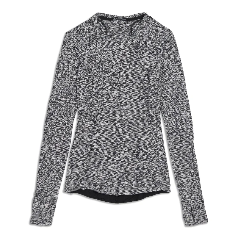 Women's Cozy Long Sleeve T-shirt with Pattern -Runderful Long Sleeve Shirt - Resale