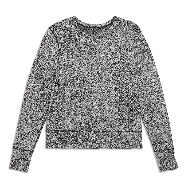 Women's Simple Long Sleeve T-shirt with Minimalist Design -Rush Hour Long Sleeve Shirt - Resale