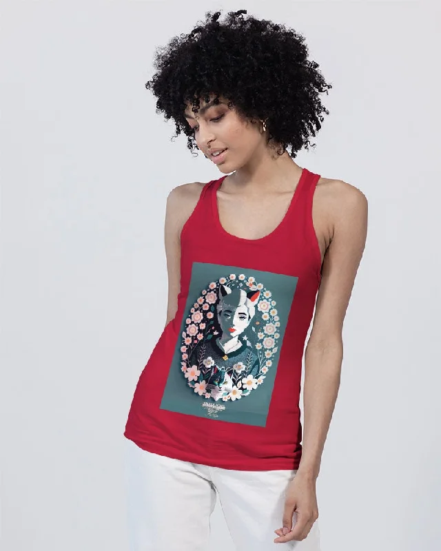 Women's Satin Tank Tops for Night Out -Silverfox flower Unisex Jersey Tank | Bella + Canvas
