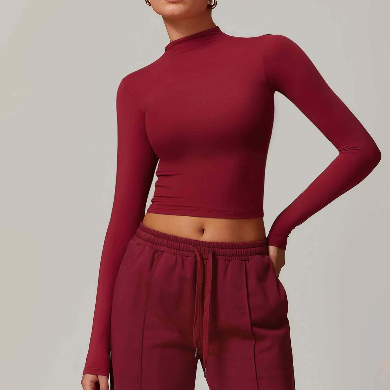 Women's Stylish Long Sleeve Shirt with Modern Details -SPARK Yoga Long Sleeve Top ZC8933 Women's Stylish Long Sleeve Shirt with Modern Details -SPARK Yoga Long Sleeve Top ZC8933