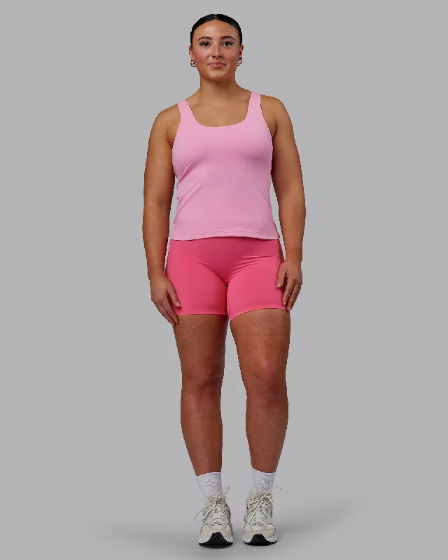 Women's Light Tank Tops for Layering -Staple Active Shelf Bra Tank - Bubblegum