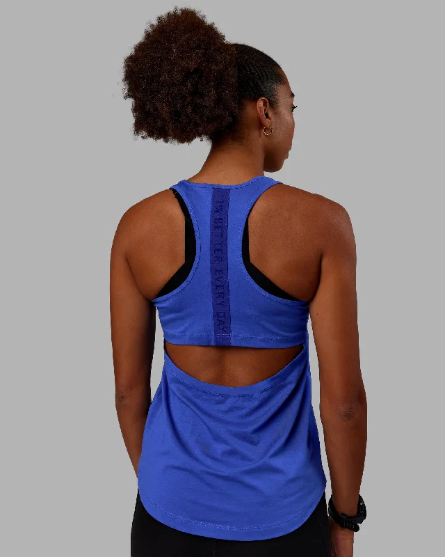 Women's Casual Tank Tops for Street Style -Static PimaFLX-Lite Tank - Power Cobalt