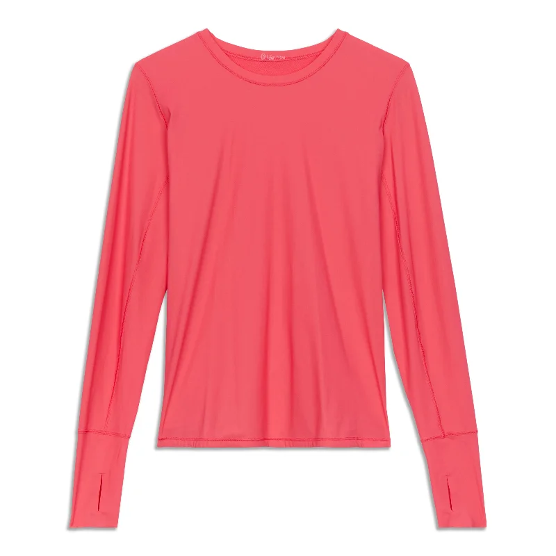 Women's Ribbed Long Sleeve Shirt -Sunaway Runaway Long Sleeve Shirt - Resale