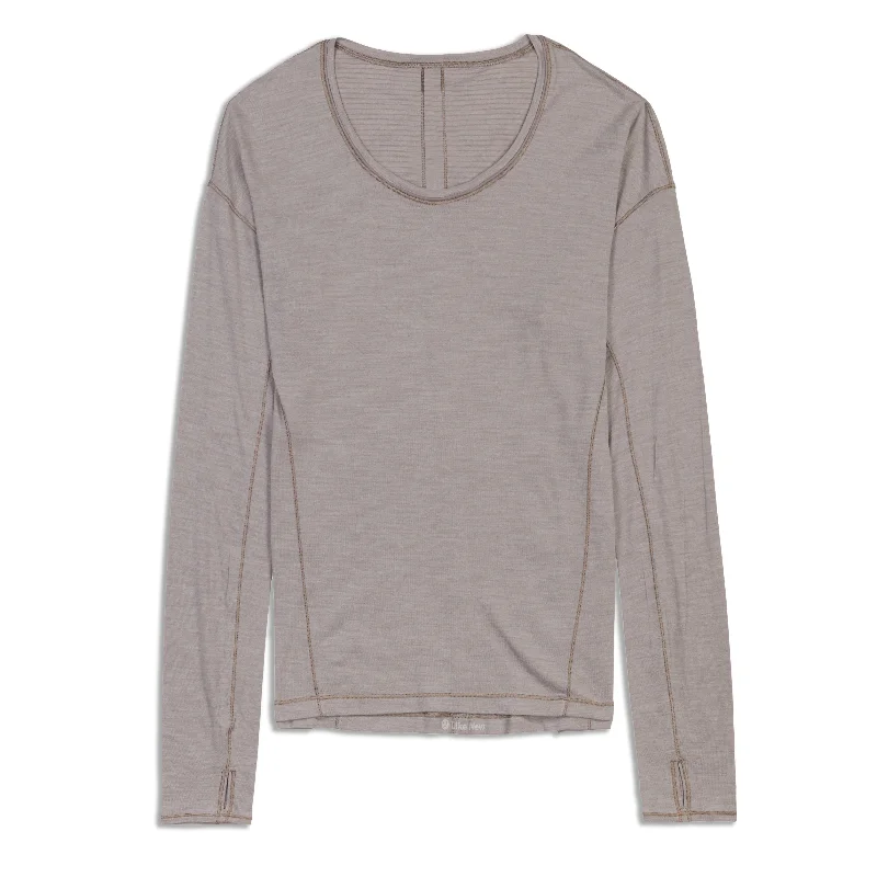 Women's Cozy Long Sleeve T-shirt for Layering Comfort -Sweat Embrace Long Sleeve Shirt - Resale Women's Cozy Long Sleeve T-shirt for Layering Comfort -Sweat Embrace Long Sleeve Shirt - Resale
