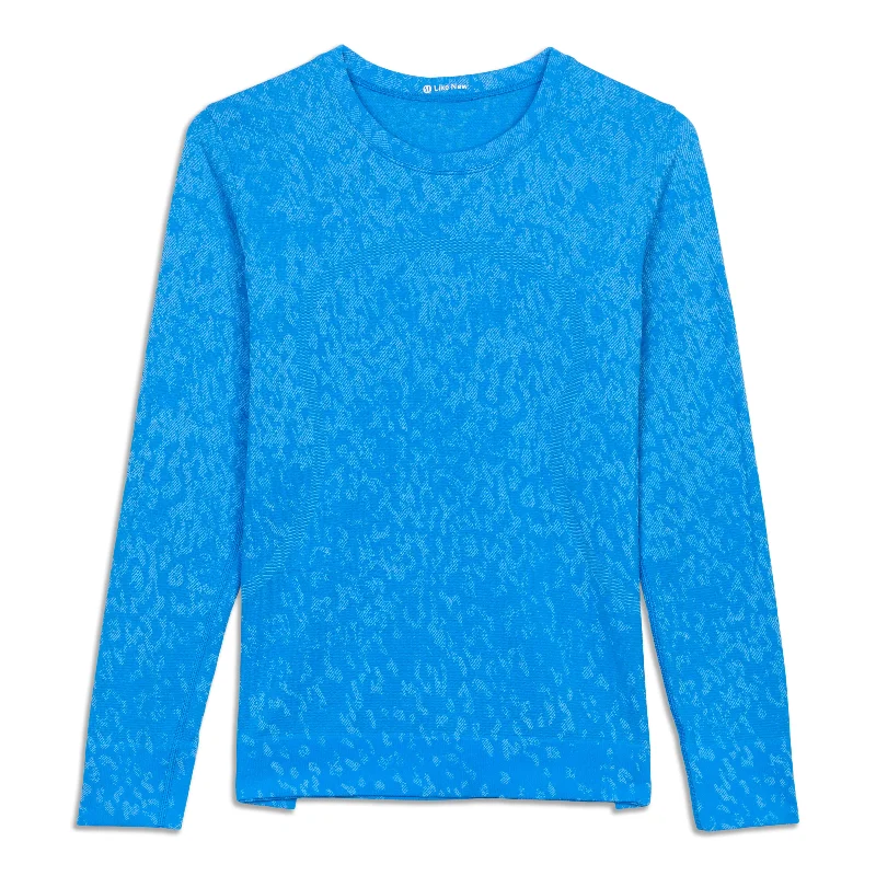 Women's Stylish Long Sleeve T-shirt -Swiftly Relaxed-Fit Long Sleeve Shirt - Resale