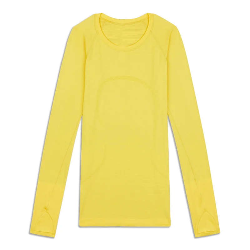 Women's Elegant Long Sleeve Shirt for Parties -Swiftly Tech Long Sleeve 2.0 - Resale