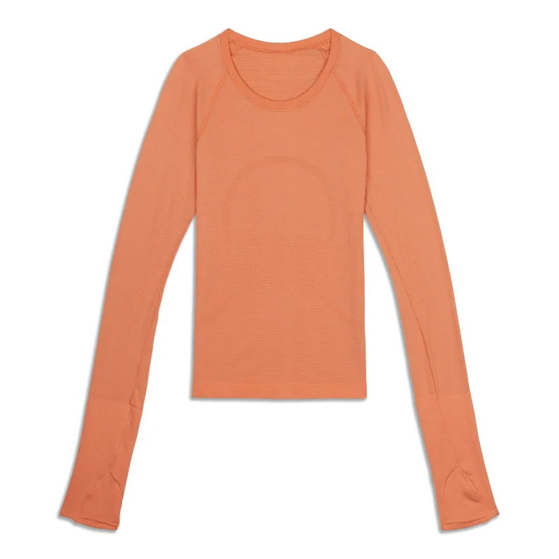 Women's Patterned Long Sleeve T-shirt -Swiftly Tech Long Sleeve 2.0 - Resale