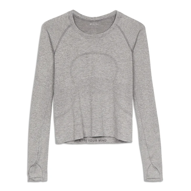 Women's Cool Long Sleeve Shirt with Cuffed Sleeves -Swiftly Tech Long Sleeve Shirt 2.0 - Resale