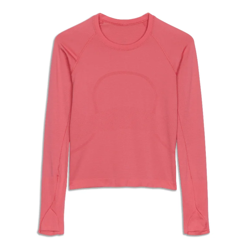 Women's Comfortable Cotton Long Sleeve Shirt -Swiftly Tech Long Sleeve Shirt 2.0 - Resale