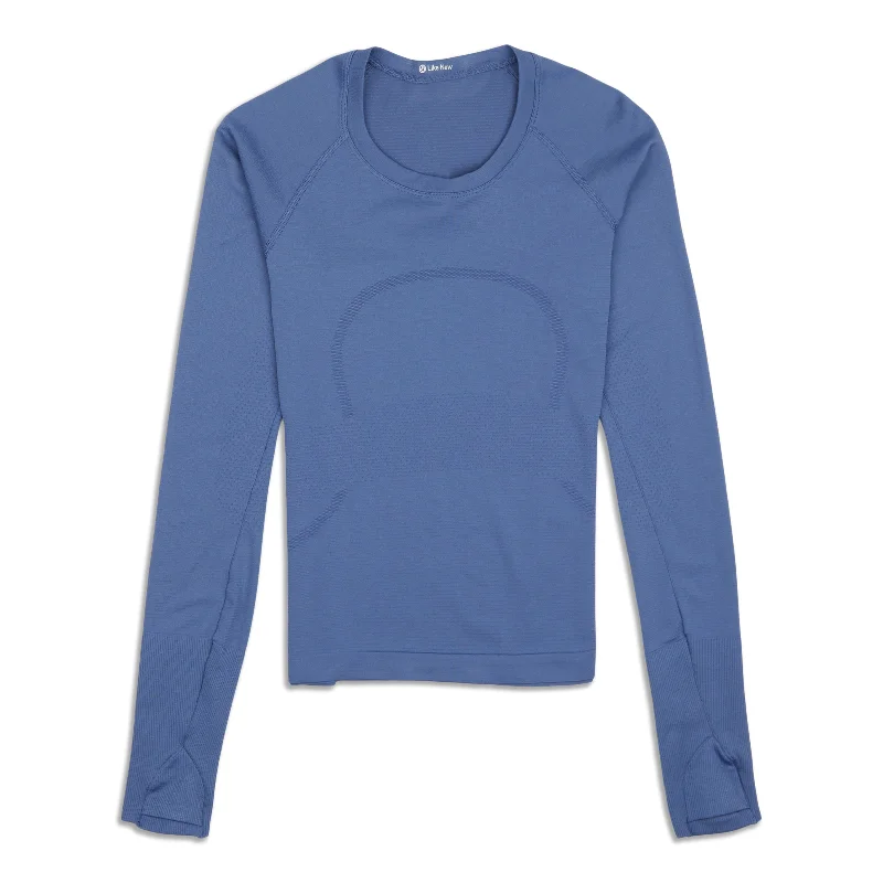 Women's Relaxed Fit Long Sleeve T-shirt with Graphic Print -Swiftly Tech Long Sleeve Shirt 2.0 - Resale