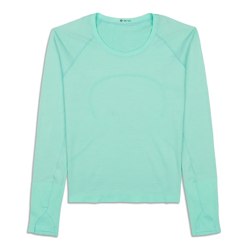 Women's Soft Touch Long Sleeve T-shirt for Winter -Swiftly Tech Long Sleeve Shirt 2.0 - Resale Women's Soft Touch Long Sleeve T-shirt for Winter -Swiftly Tech Long Sleeve Shirt 2.0 - Resale