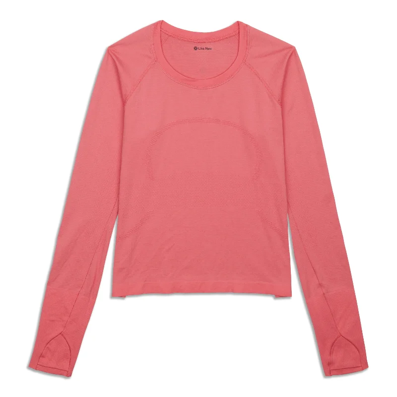 Women's Spandex Long Sleeve T-shirt -Swiftly Tech Long Sleeve Shirt 2.0 - Resale