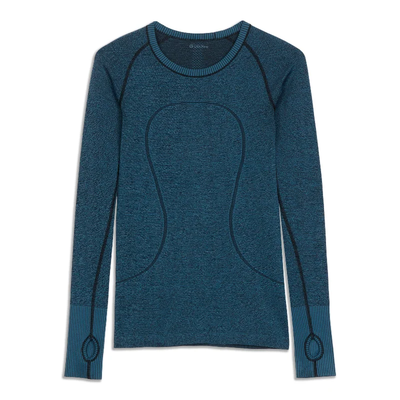 Women's Chic Long Sleeve T-shirt with Modern Fit -Swiftly Tech Long Sleeve Shirt - Resale Women's Chic Long Sleeve T-shirt with Modern Fit -Swiftly Tech Long Sleeve Shirt - Resale