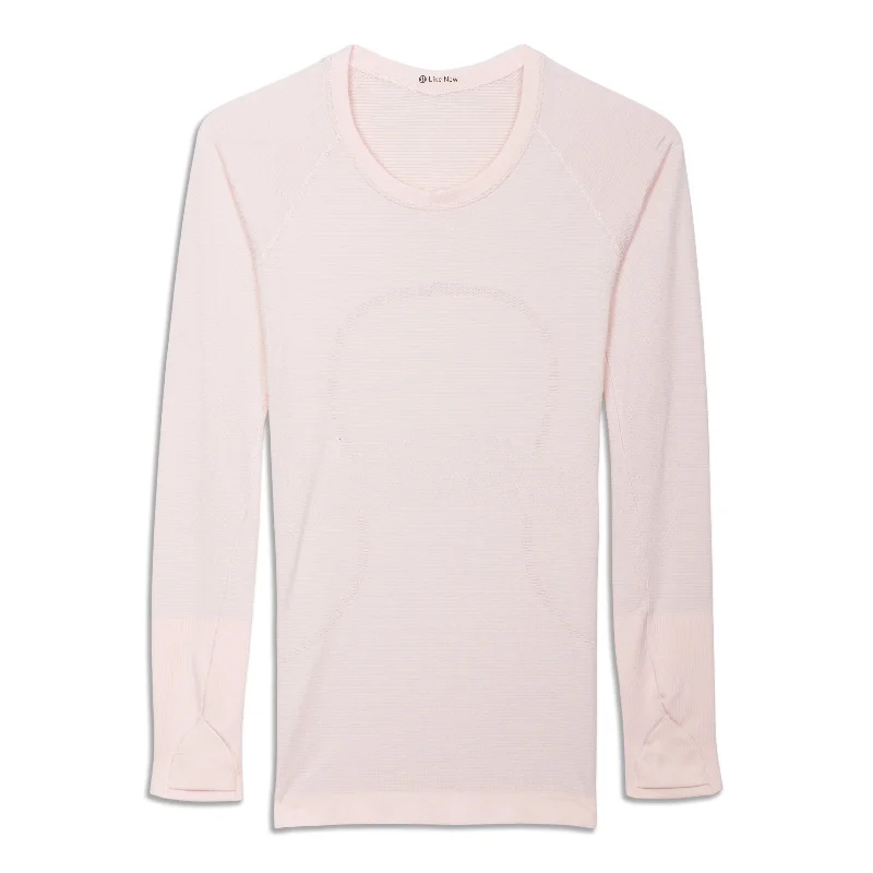 Women's Basic Long Sleeve Tee for Layering -Swiftly Tech Long Sleeve Shirt - Resale