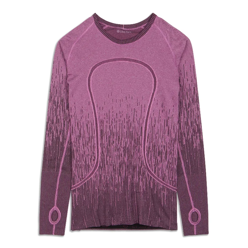 Women's Long Sleeve T-shirt with Logo -Swiftly Tech Long Sleeve Shirt - Resale