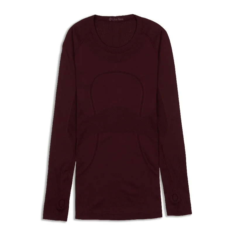 Women's Long Sleeve Top for Layering -Swiftly Tech Long Sleeve Shirt - Resale
