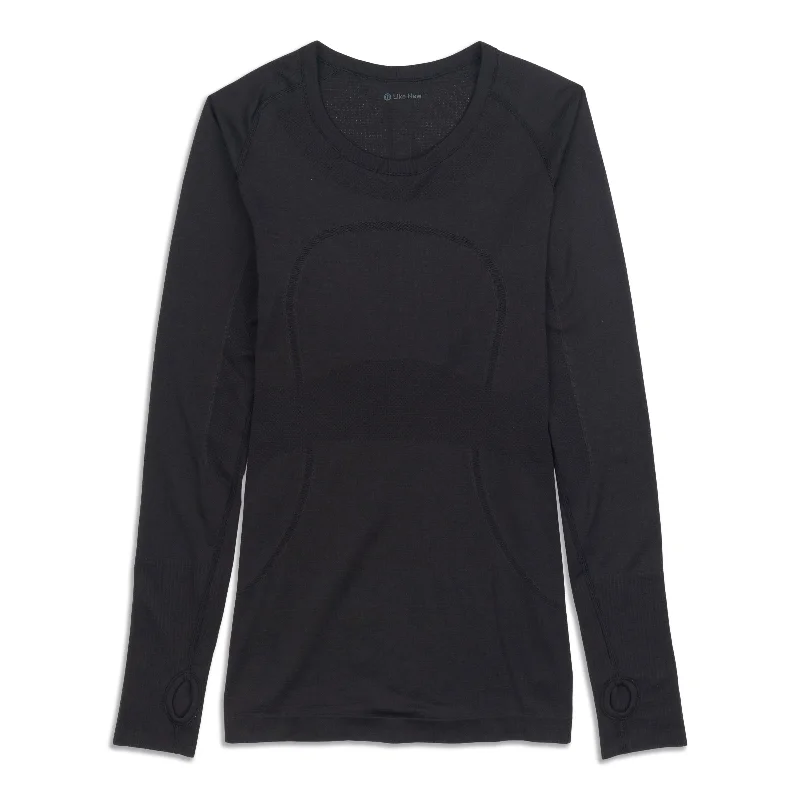 Women's Cozy Long Sleeve Top for Lounge -Swiftly Tech Long Sleeve Shirt - Resale